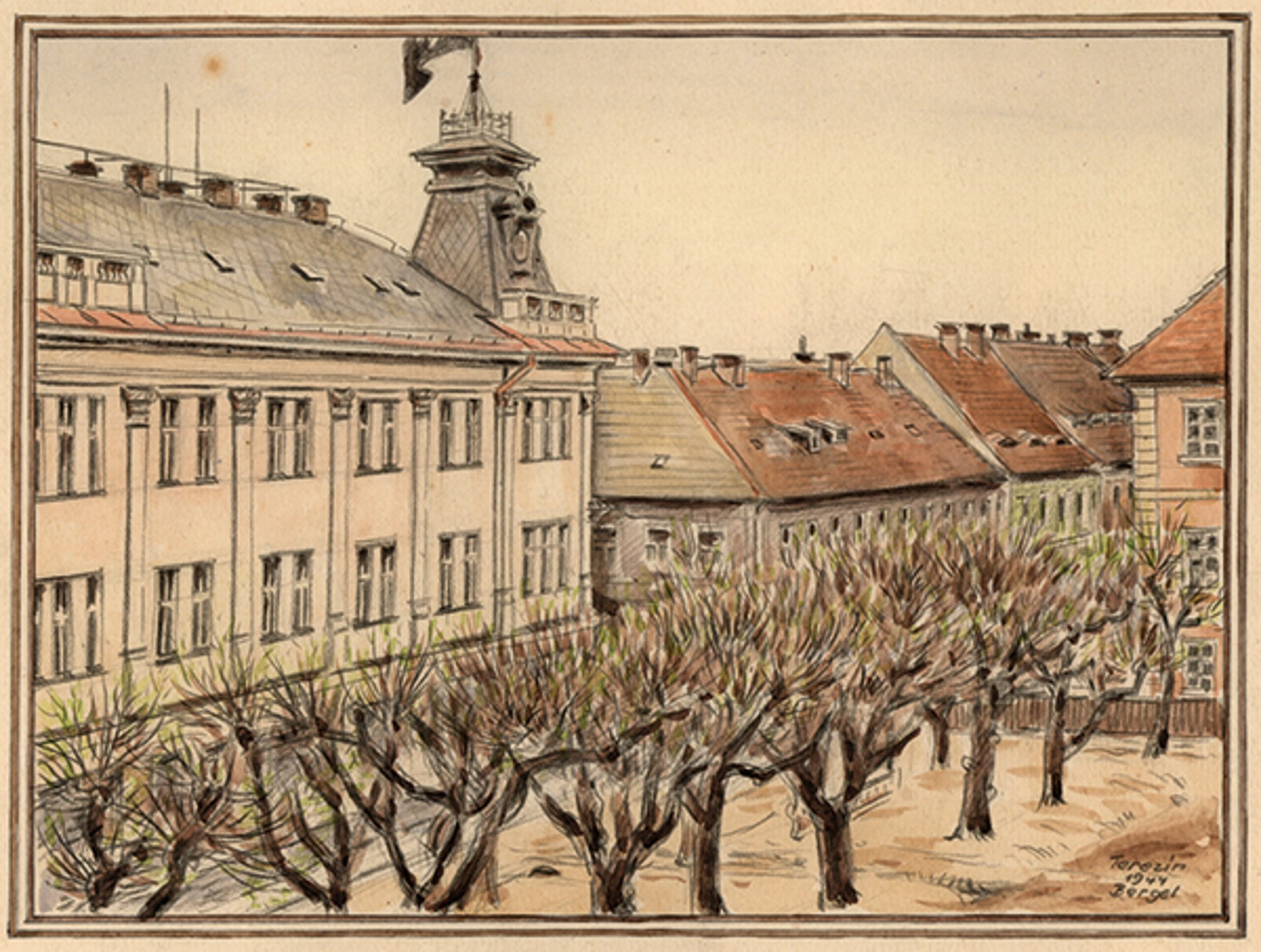 Alfred Bergel – Kommandatur, 1944 (na de verfraaiingsactie).